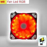 Quạt Tản Nhiệt, Fan Case Coolmoon M8 led RGB cắm trực tiếp nguồn